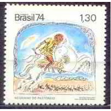SB0832N-SELO DIVULGAÇÃO DAS LENDAS POPULARES BRASILEIRAS, NEGRINHO DO PASTOREIO - 1974 - N