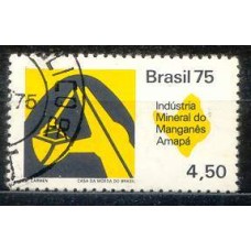 SB0875U-SELO RECURSOS ECONÔMICOS - HOMENAGEM AOS ESTADOS E TERRITÓRIOS NACIONAIS, MANGANÊS - 1975 - U