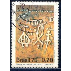 SB0895U-SELO ARQUEOLOGIA BRASILEIRA, INSCRIÇÕES RUPESTRES - 1975 - U