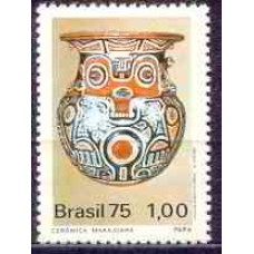 SB0896M-SELO ARQUEOLOGIA BRASILEIRA, CERÂMICA - 1975 - MINT