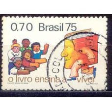 SB0909U-SELO DIA DO LIVRO - 1975 - U