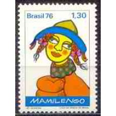 SB0949M-SELO TEATRO POPULAR NO BRASIL - MAMULENGOS, MENINA - 1976 - MINT