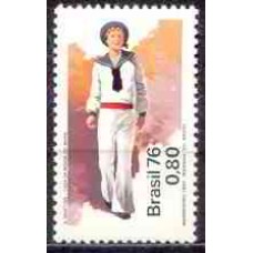 SB0969M-SELO HOMENAGEM À MARINHA DO BRASIL, MARINHEIRO - 1976 - MINT