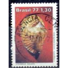 SB0993U-SELO MOLUSCOS DO BRASIL, STROMBUS - 1977 - U