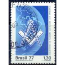 SB0996U-SELO CINQUENTENÁRIO DA FUNDAÇÃO DAS GRANDES LOJAS BRASILEIRAS - 1977 - U