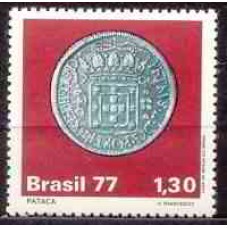 SB1003M-SELO MOEDAS DO BRASIL COLONIAL, PATACA - 1977 - MINT