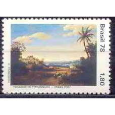 SB1068M-SELO PAISAGEM BRASILEIRA NA PINTURA, PERNAMBUCO - 1978 - MINT