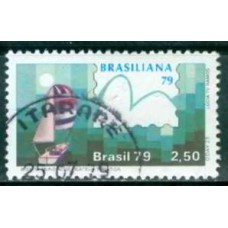 SB1086U-SELO EXPOSIÇÃO FILATÉLICA BRASILIANA 79 - VELEIROS, O'DAY 23 - 1979 - U