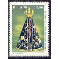 SB1104M-SELO 75 ANOS DA COROAÇÃO DA IMAGEM DE NOSSA SENHORA APARECIDA - 1979 - MINT