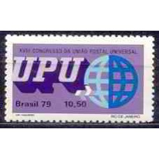 SB1107M-SELO XVIII CONGRESSO DA UNIÃO POSTAL UNIVERSAL, SÍMBOLO 10,50 - 1979 - MINT