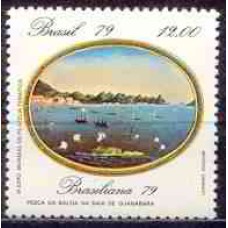 SB1111M-SELO EXPOSIÇÃO FILATÉLICA BRASILIANA 79 - PINTURAS DO RIO DE JANEIRO, PESCA DA BALEIA - 1979 - MINT