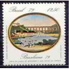 SB1112M-SELO EXPOSIÇÃO FILATÉLICA BRASILIANA 79 - PINTURAS DO RIO DE JANEIRO, LAGOA E ARCOS - 1979 - MINT