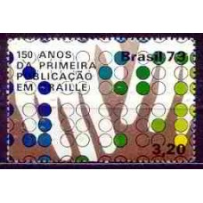 SB1128M-SELO 150 ANOS DA 1ª PUBLICAÇÃO EM BRAILLE (DO BLOCO) - 1979 - MINT