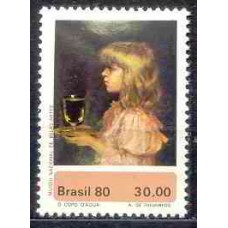 SB1144M-SELO MUSEUS DE ARTE DO BRASIL, A. DE FIGUEIREDO - 1980 - MINT