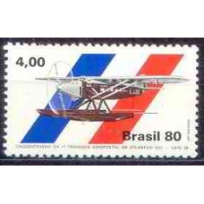 SB1146M-SELO CINQUENTENÁRIO DA 1ª TRAVESSIA AEROPOSTAL DO ATLÂNTICO SUL - 1980 - MINT