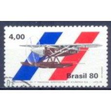 SB1146U-SELO CINQUENTENÁRIO DA 1ª TRAVESSIA AEROPOSTAL DO ATLÂNTICO SUL - 1980 - U