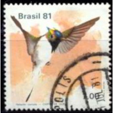 SB1198U-SELO FAUNA BRASILEIRA - BEIJA-FLORES, CHIFRE DE OURO - 1981 - U