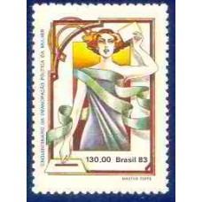 SB1310M-SELO CINQUENTENÁRIO DA EMANCIPAÇÃO POLÍTICA DA MULHER BRASILEIRA - 1983 - MINT