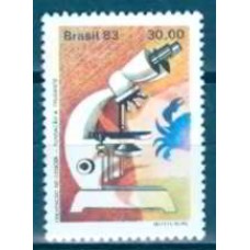 SB1313MA-SELO PREVENÇÃO DO CÂNCER, MICROSCÓPIO - 1983 - MINT