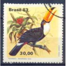 SB1321U-SELO FAUNA BRASILEIRA - TUCANOS, TUCANUÇU - 1983 - U