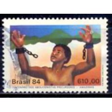 SB1376U-SELO CENTENÁRIO DOS ABOLICIONISTAS PRECURSORES, AMAZONAS - 1984 - U