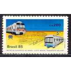 SB1440M-SELO METRÔ DE SUPERFÍCIE NO BRASIL - RECIFE E PORTO ALEGRE - 1985 - MINT