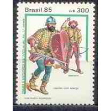 SB1477M-SELO TRAJES E UNIFORMES MILITARES, SÉCULO XVI - 1985 - MINT