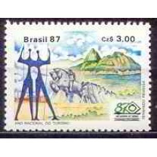 SB1556M-SELO ANO NACIONAL DO TURISMO, SUL - 1987 - MINT