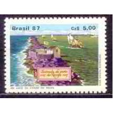 SB1565M-SELO 450 ANOS DA CIDADE DO RECIFE/PE - 1987 - MINT