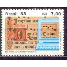 SB1576M-SELO 150 ANOS DO ARQUIVO NACIONAL - 1988 - MINT