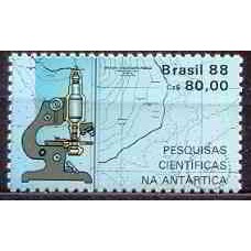SB1578M-SELO PESQUISAS CIENTÍFICAS NA ANTÁRTICA (DO BLOCO) - 1988 - MINT