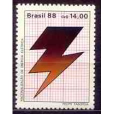 SB1580M-SELO RACIONALIZAÇÃO DE ENERGIA, ENERGIA ELÉTRICA - 1988 - MINT