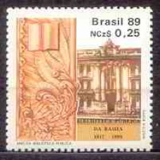 SB1620M-SELO ANO DA BIBLIOTECA PÚBLICA - 1989 - MINT