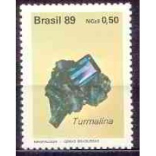 SB1639M-SELO GEMAS BRASILEIRAS, TURMALINA - 1989 - MINT