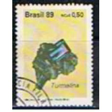 SB1639U-SELO GEMAS BRASILEIRAS, TURMALINA - 1989 - U