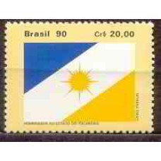 SB1685M-SELO BANDEIRAS DOS ESTADOS VI - TOCANTINS - 1990 - MINT