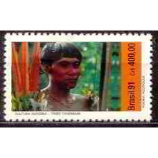 SB1735M-SELO CULTURA INDÍGENA/YANOMAMI, 400,00 - 1991 - MINT