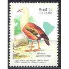 SB1736M-SELO CONFERÊNCIA SOBRE O MEIO AMBIENTE E DESENVOLVIMENTO - 1991 - MINT