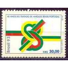 SB1872M-SELO 40 ANOS DO TRATADO DE AMIZADE BRASIL - PORTUGAL - 1993 - MINT