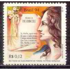 SB1914N-SELO LITERATURA BRASILEIRA, TOMÁS ANTONIO GONZAGA - 1994 - N