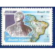 SB1938M-SELO PERSONALIDADES BRASILEIRAS, ALEXANDRE DE GUSMÃO - 1995 - MINT