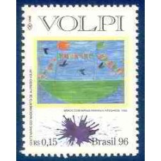 SB1988M-SELO CENTENÁRIO DO NASCIMENTO DE ALFREDO VOLPI - 1996 - MINT