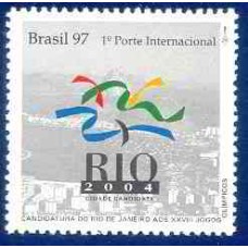 SB2022M-SELO CANDIDATURA DO RIO DE JANEIRO AOS XXVIII JOGOS OLÍMPICOS - 1997 - MINT