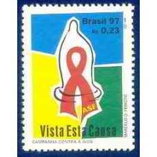 SB2028M-SELO CAMPANHA CONTRA A AIDS - 1997 - MINT