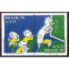 SB2076MS-SE-TENANT EDUCAÇÃO - TODA CRIANÇA E VALORIZAÇÃO DO MAGISTÉRIO - 1998 - MINT