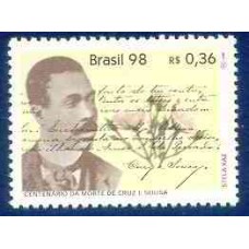 SB2078M-SELO CENTENÁRIO DA MORTE DE CRUZ E SOUZA - 1998 - MINT