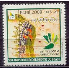 SB2249M-SELO TELECOM 2000 AMÉRICAS - 500 ANOS DO DESCOBRIMENTO DO BRASIL - 2000 - MINT