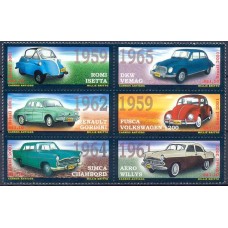 SB2390MS-SEXTILHA CARROS ANTIGOS (DO BLOCO) - 2001 - MINT