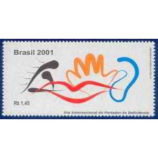 SB2434M-SELO DIA INTERNACIONAL DO PORTADOR DE DEFICIÊNCIA - 2001 - MINT