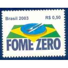 SB2538M-SELO FOME ZERO - 2003 - MINT